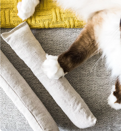 Cat Kicker Toy in Hemp and Cotton with Organic Catnip