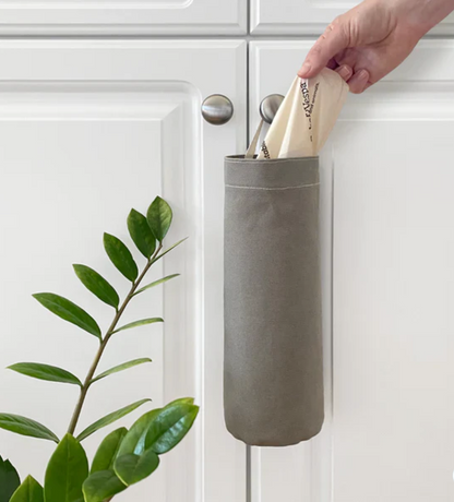 Cat Litter Bag Holder in Natural Cotton Canvas