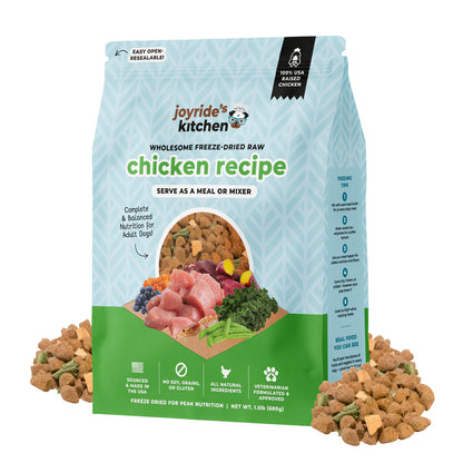 Joyride’s Kitchen Wholesome Chicken Freeze-Dried Raw Dog Food