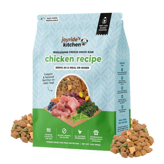 Joyride’s Kitchen Wholesome Chicken Freeze-Dried Raw Dog Food