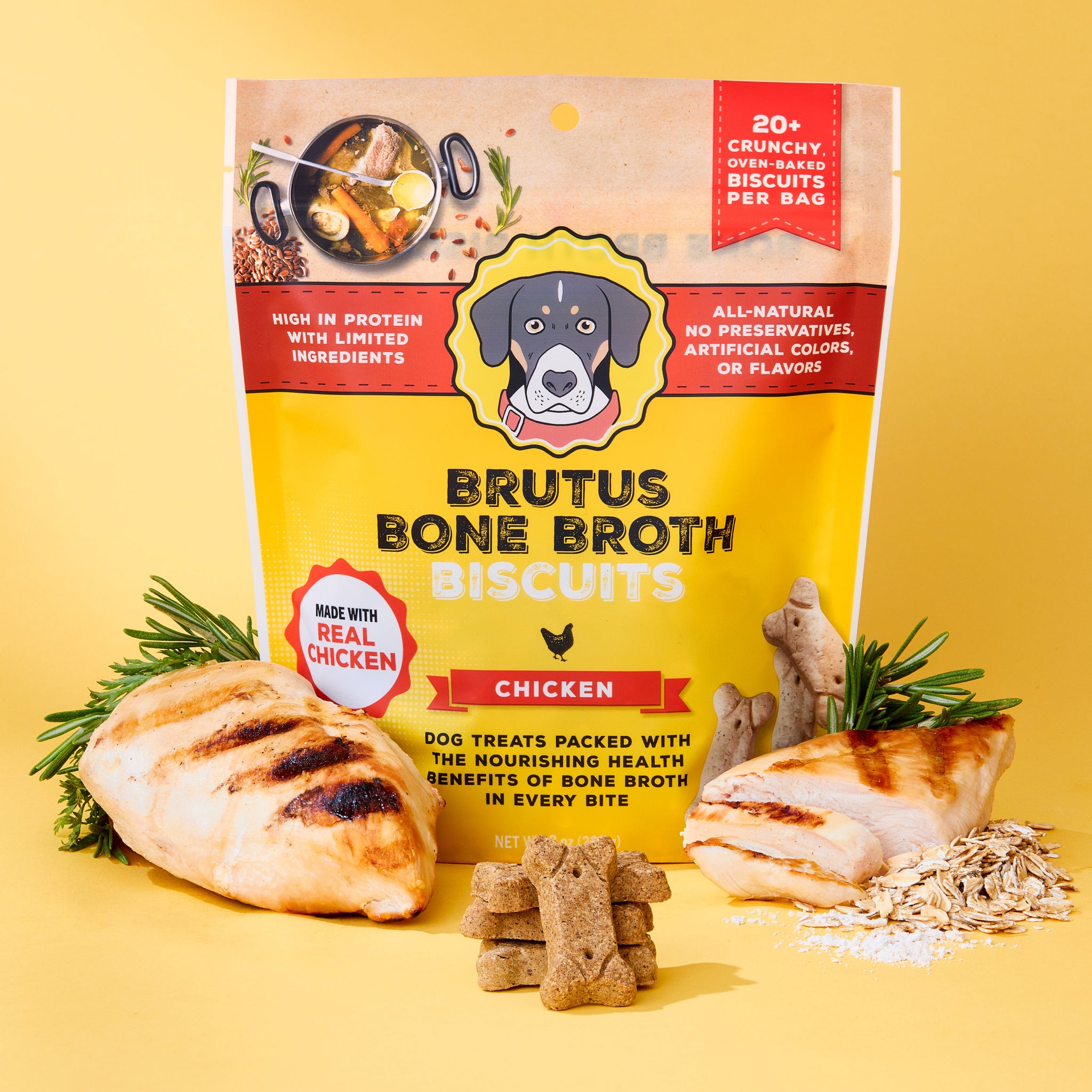 Brutus Broth Biscuits - Chicken