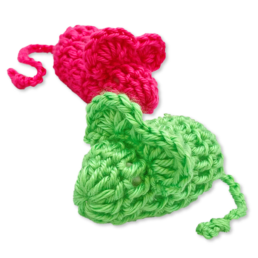 Crocheted Catnip Mice Twin Pack- Our First Product