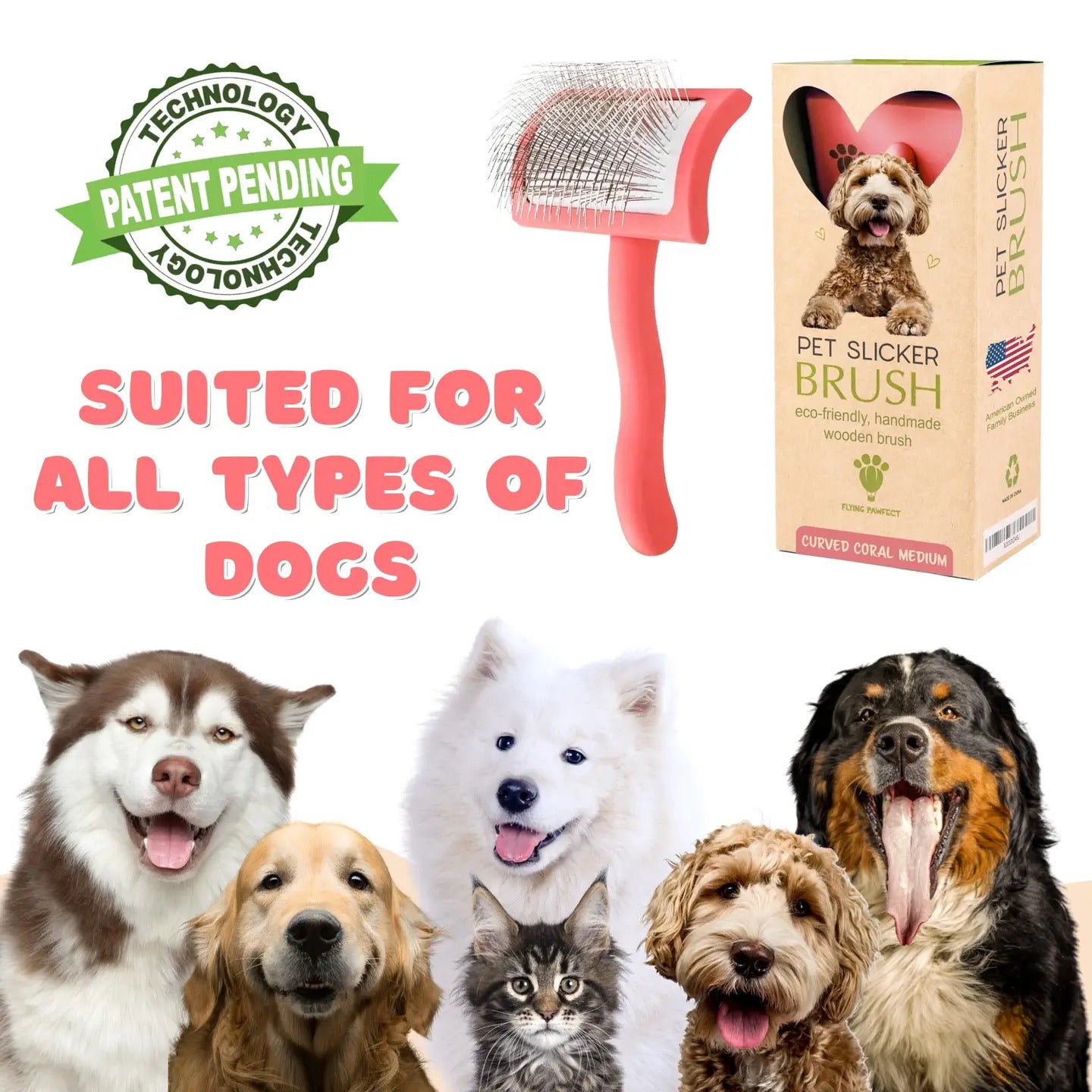 Curved Slicker Brush