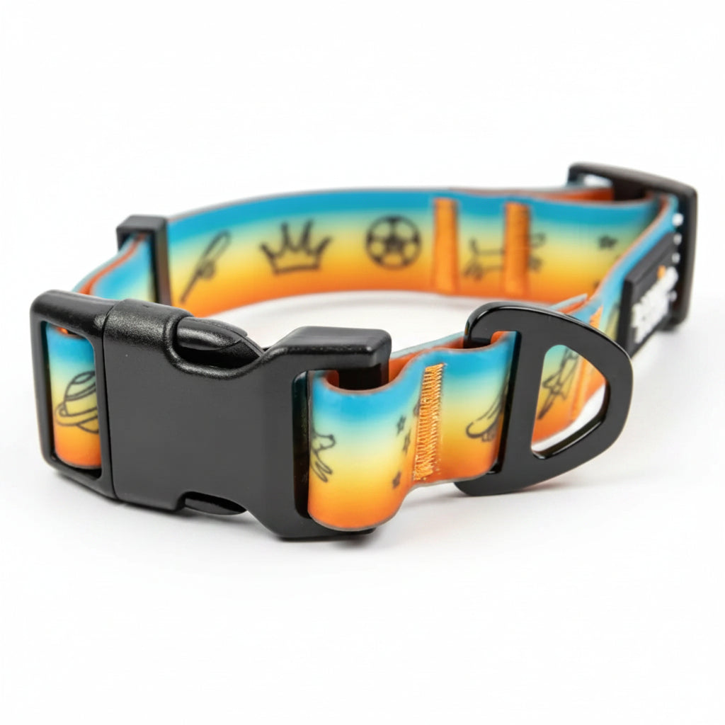Doodles Print Waterproof 3 Piece Walk Set - Orange Gradient