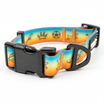 Doodles Print Waterproof 3 Piece Walk Set - Orange Gradient