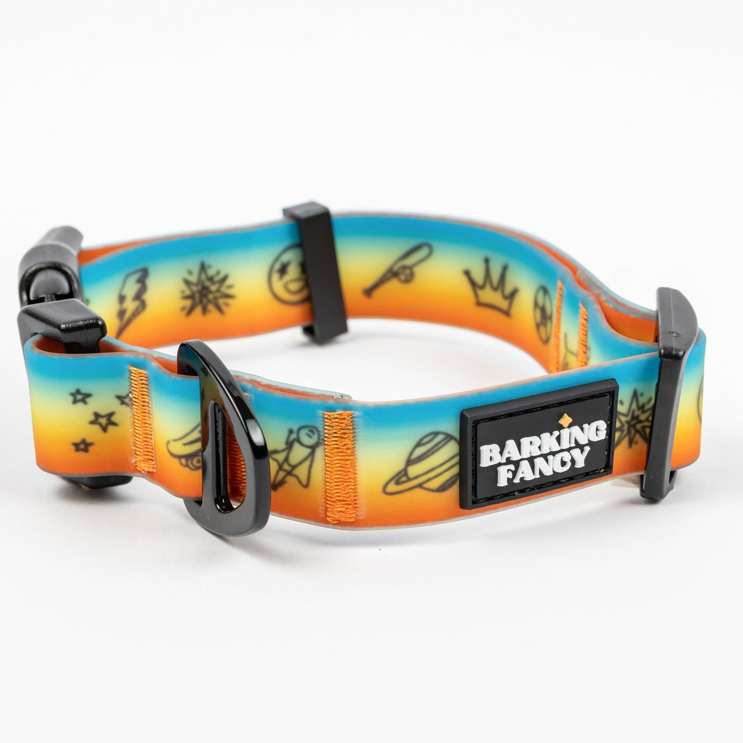 Doodles Print Waterproof 3 Piece Walk Set - Orange Gradient