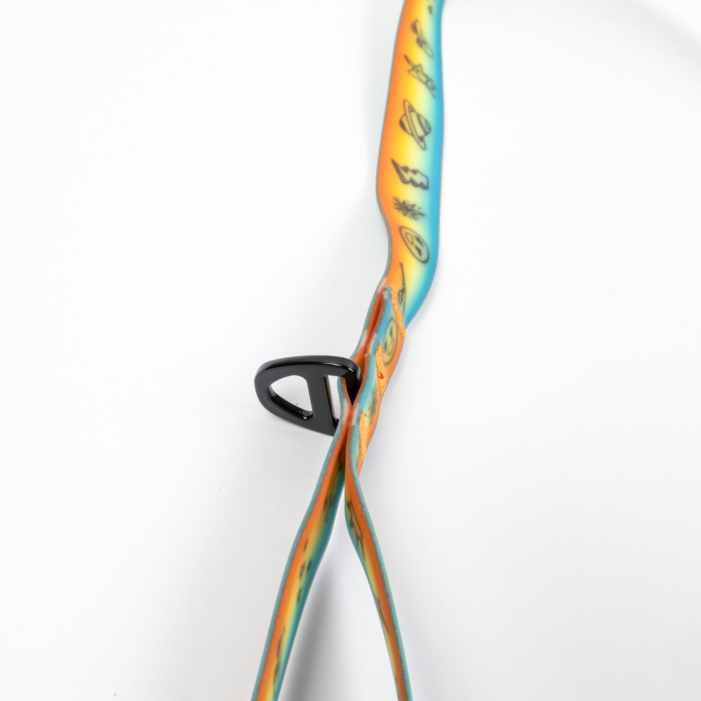Doodles Print Waterproof Dog Leash - Orange Gradient