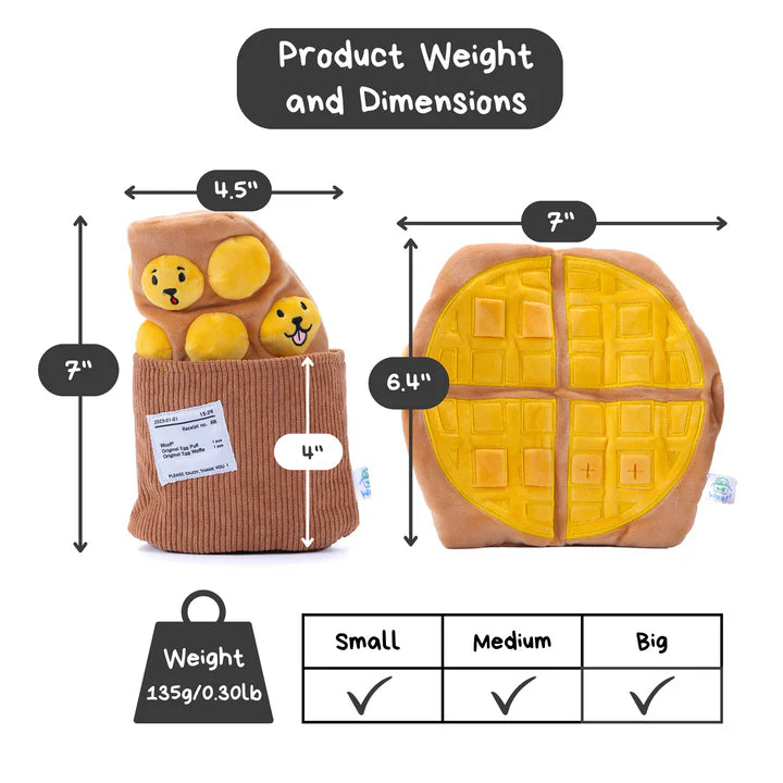 Woof² Egg Puff/ Waffle 2-in-1 Nose-work Pet Toy