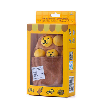 Woof² Egg Puff/ Waffle 2-in-1 Nose-work Pet Toy