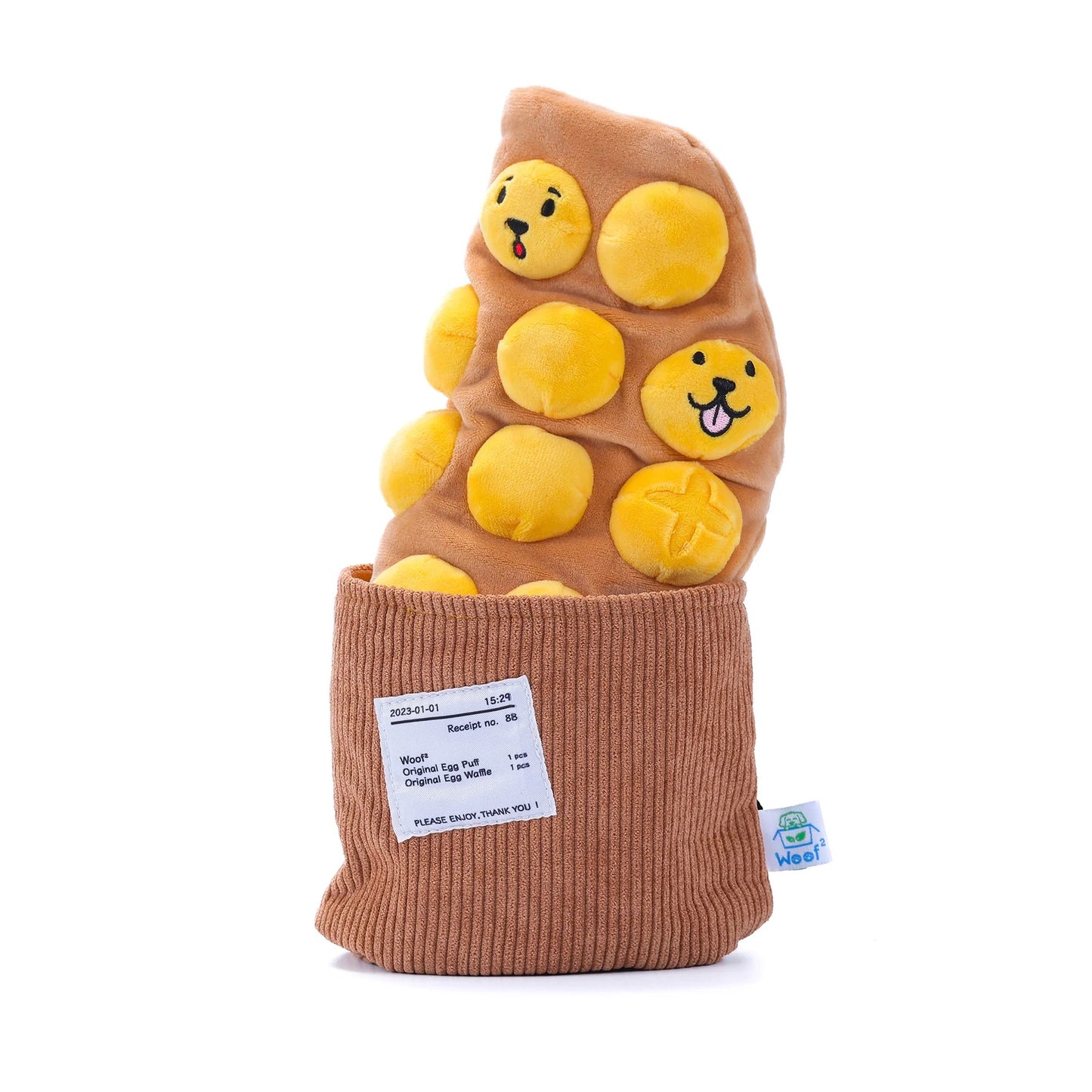 Woof² Egg Puff/ Waffle 2-in-1 Nose-work Pet Toy
