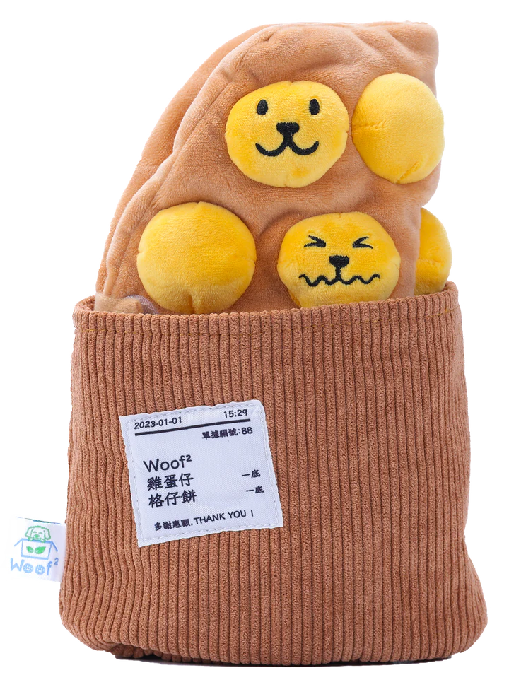 Woof² Egg Puff/ Waffle 2-in-1 Nose-work Pet Toy