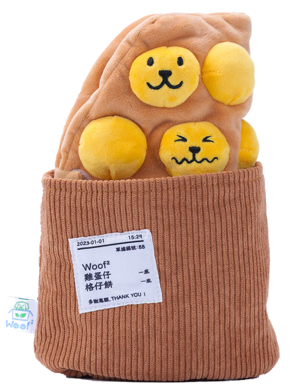 Woof² Egg Puff/ Waffle 2-in-1 Nose-work Pet Toy