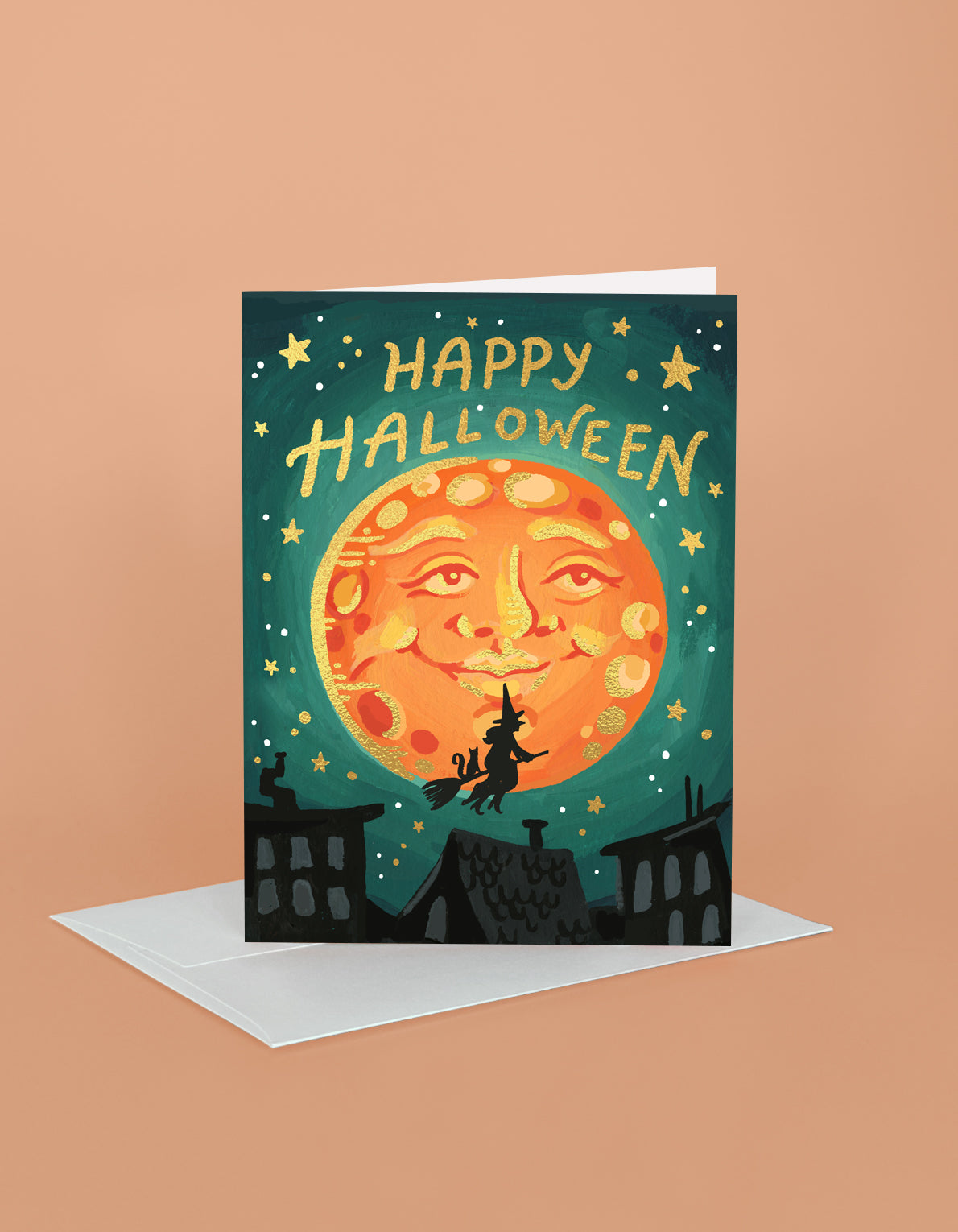 Full Moon Halloween Card