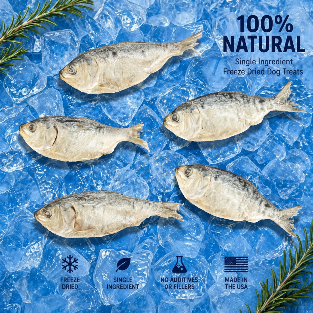 Freeze-Dried Small Menhaden Dog Treats