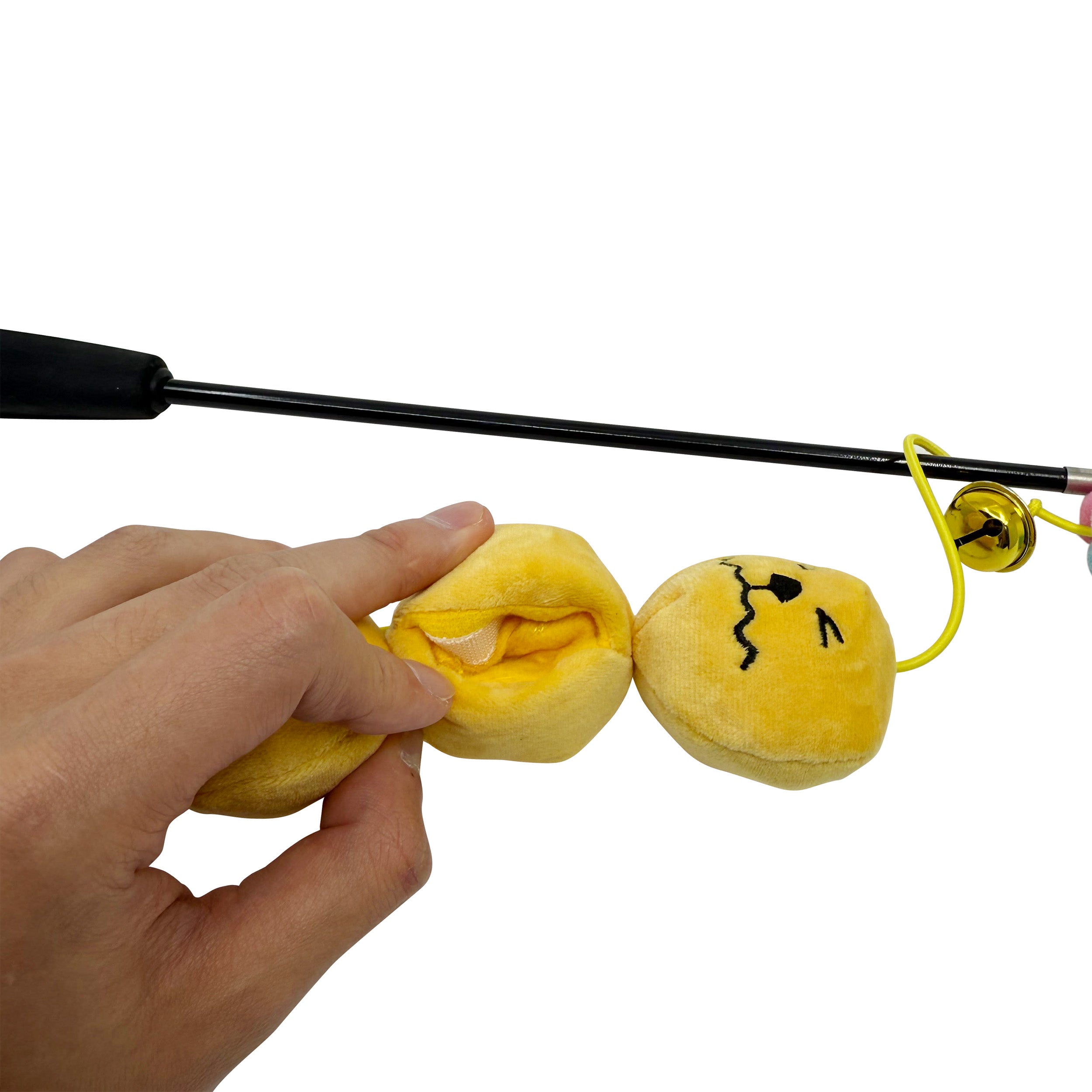 Meow² | Curry Fish Balls Soft Plush Cat Wand