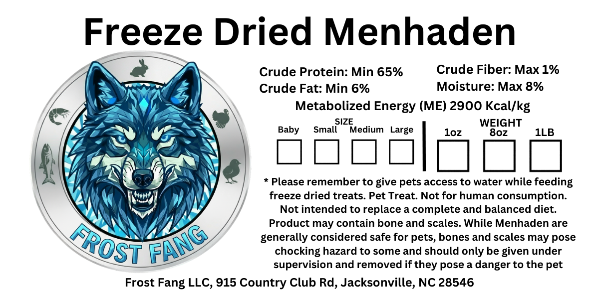 Freeze-Dried Menhaden (Medium)