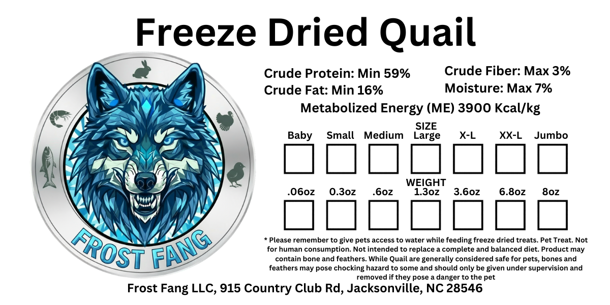 Freeze Dried Quail (Small)