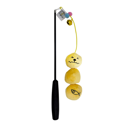 Meow² | Curry Fish Balls Soft Plush Cat Wand
