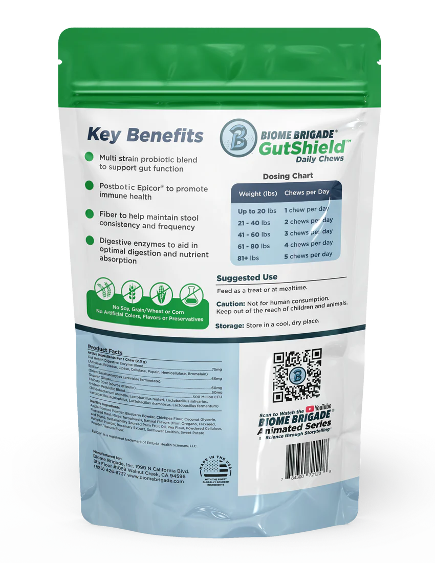 GutShield™ Daily Chews For Dogs