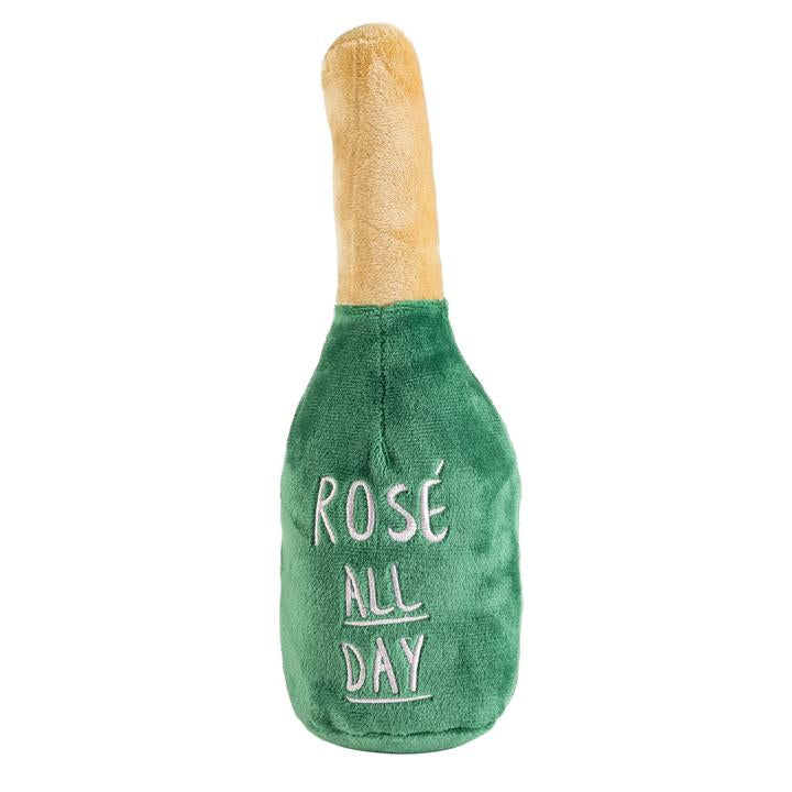 Woof Clicquot Rose Champagne Bottle Plush Toy