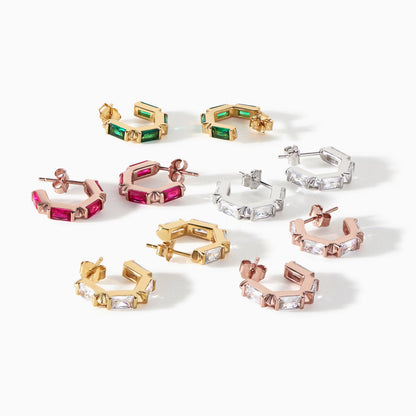 The Claire Hoop Earrings - Huggie