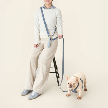 Crossbody Leash - Stone Blue