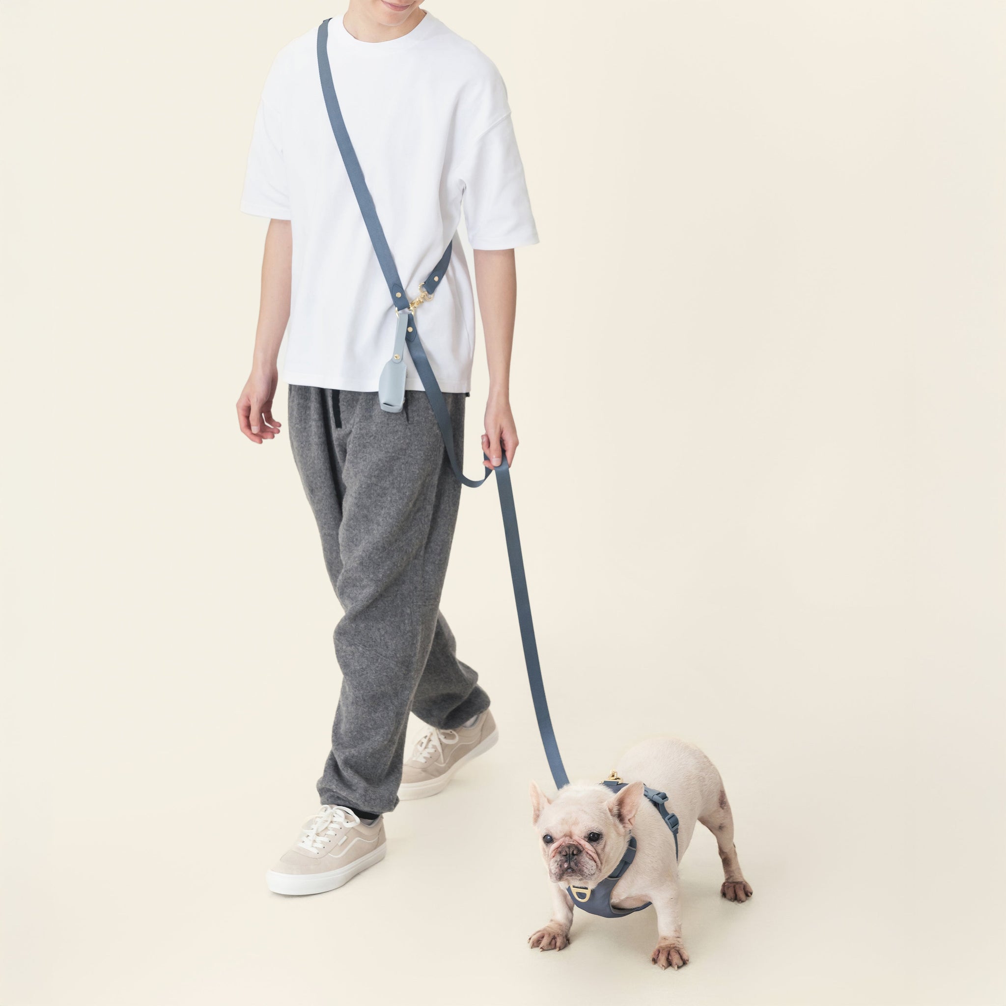 Crossbody Leash - Stone Blue