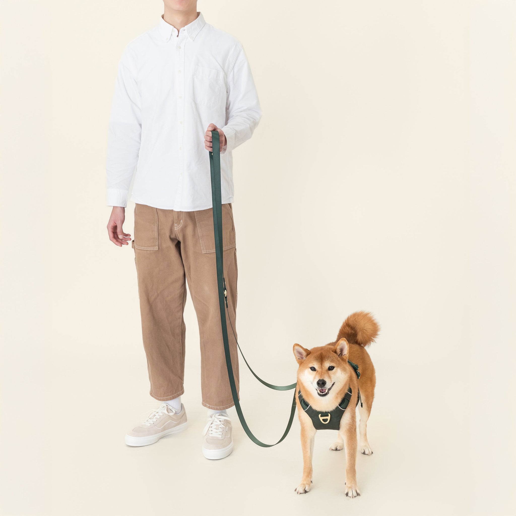 Crossbody Leash - Forest Green