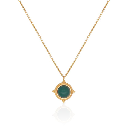 GREEN CAT EYE NECKLACE