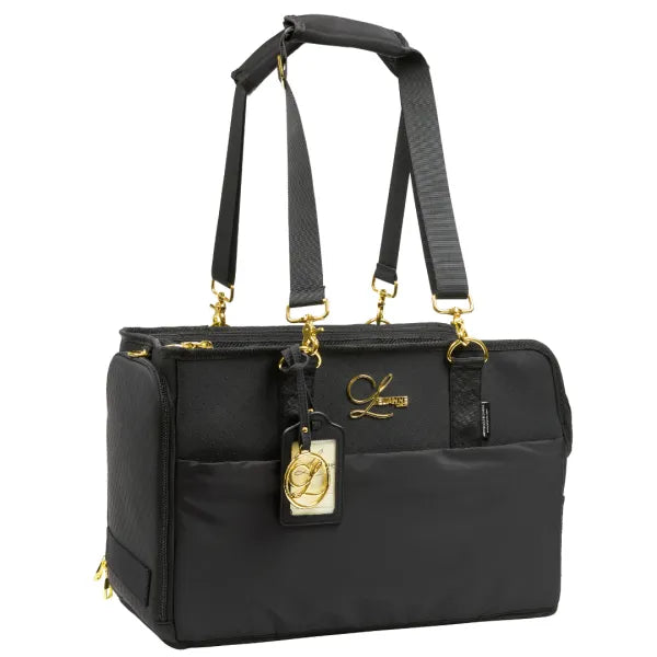 Designer Airplane Dog Carrier | Black