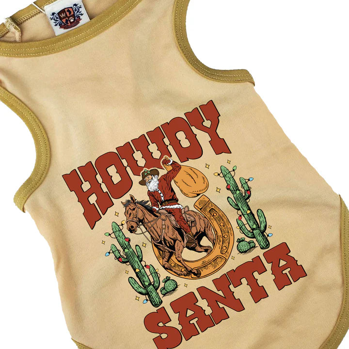Christmas Dog Tee | Howdy Santa