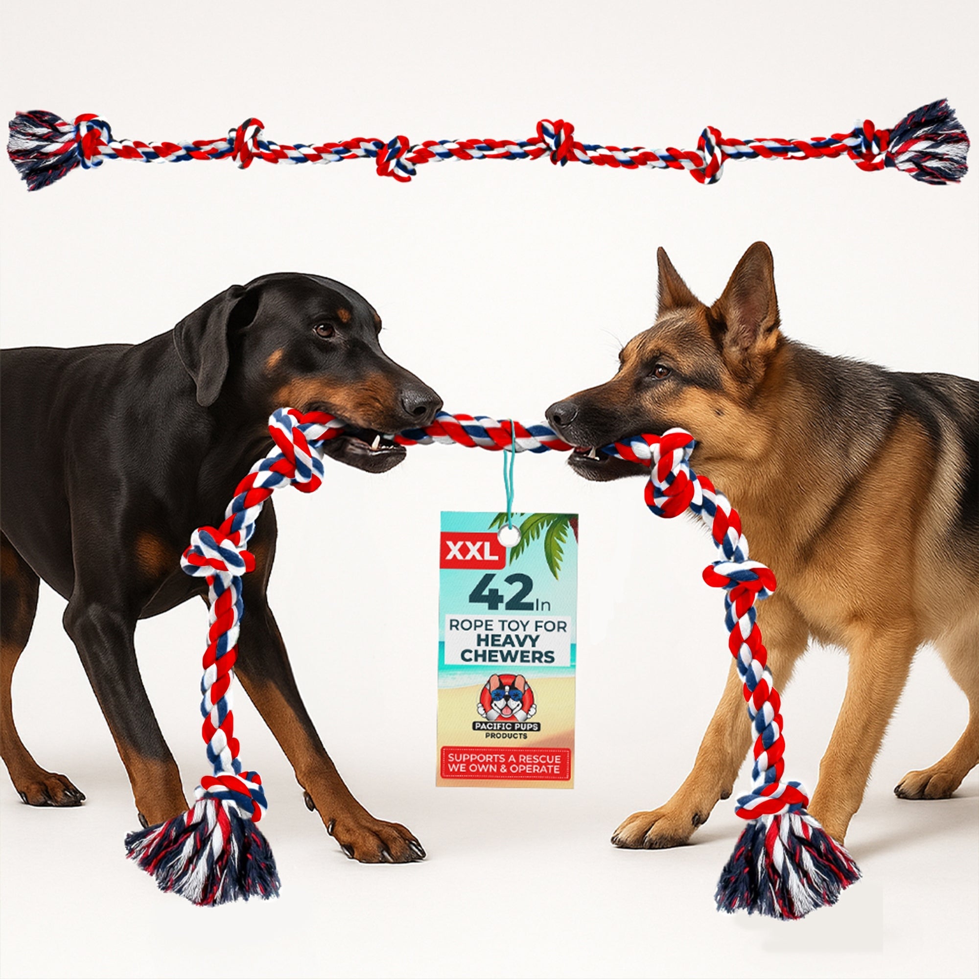 XXL 6 Knot Giant Dog Rope (for XL and XXL Dogs)
