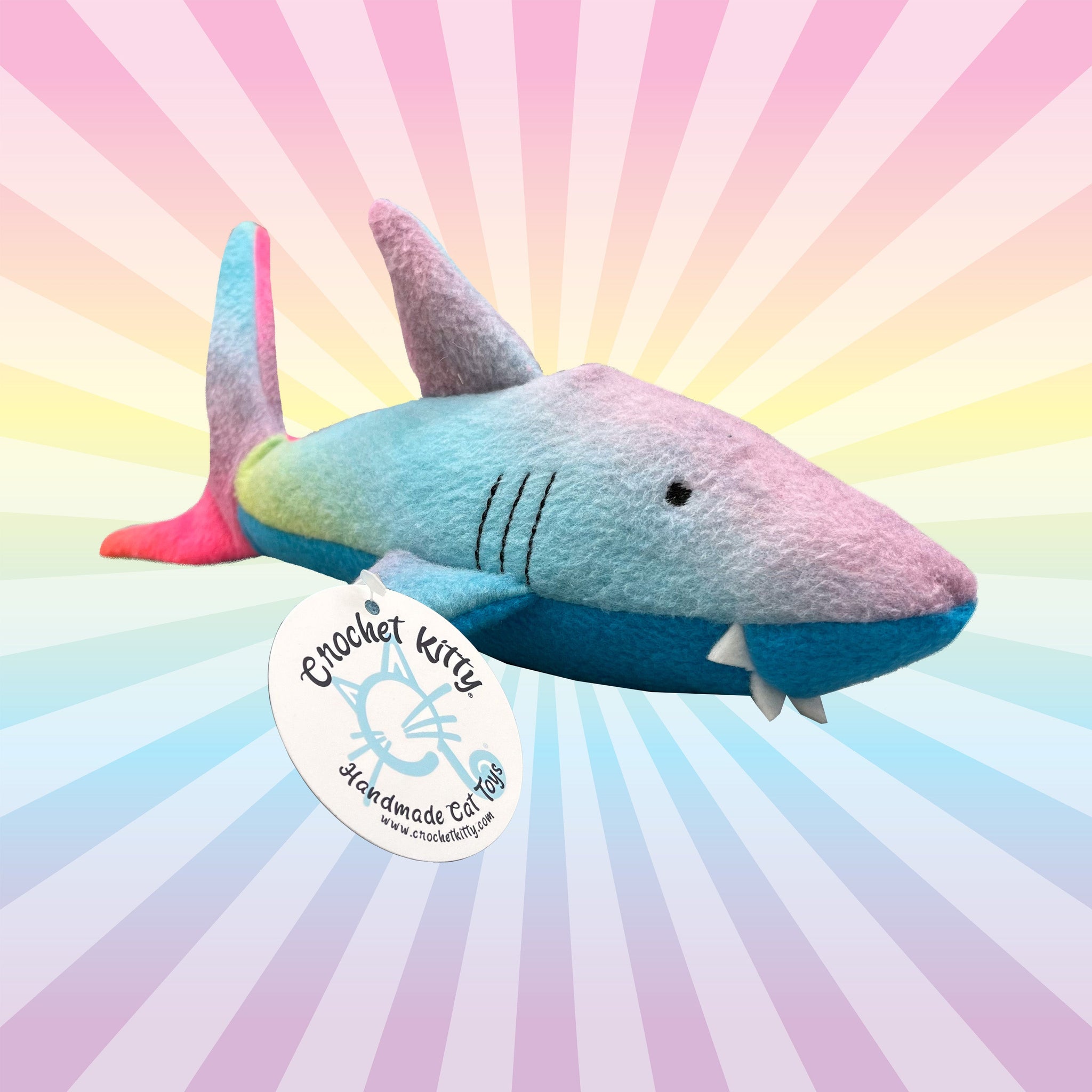 Phat Cats Kickin' Shark Cat Toy