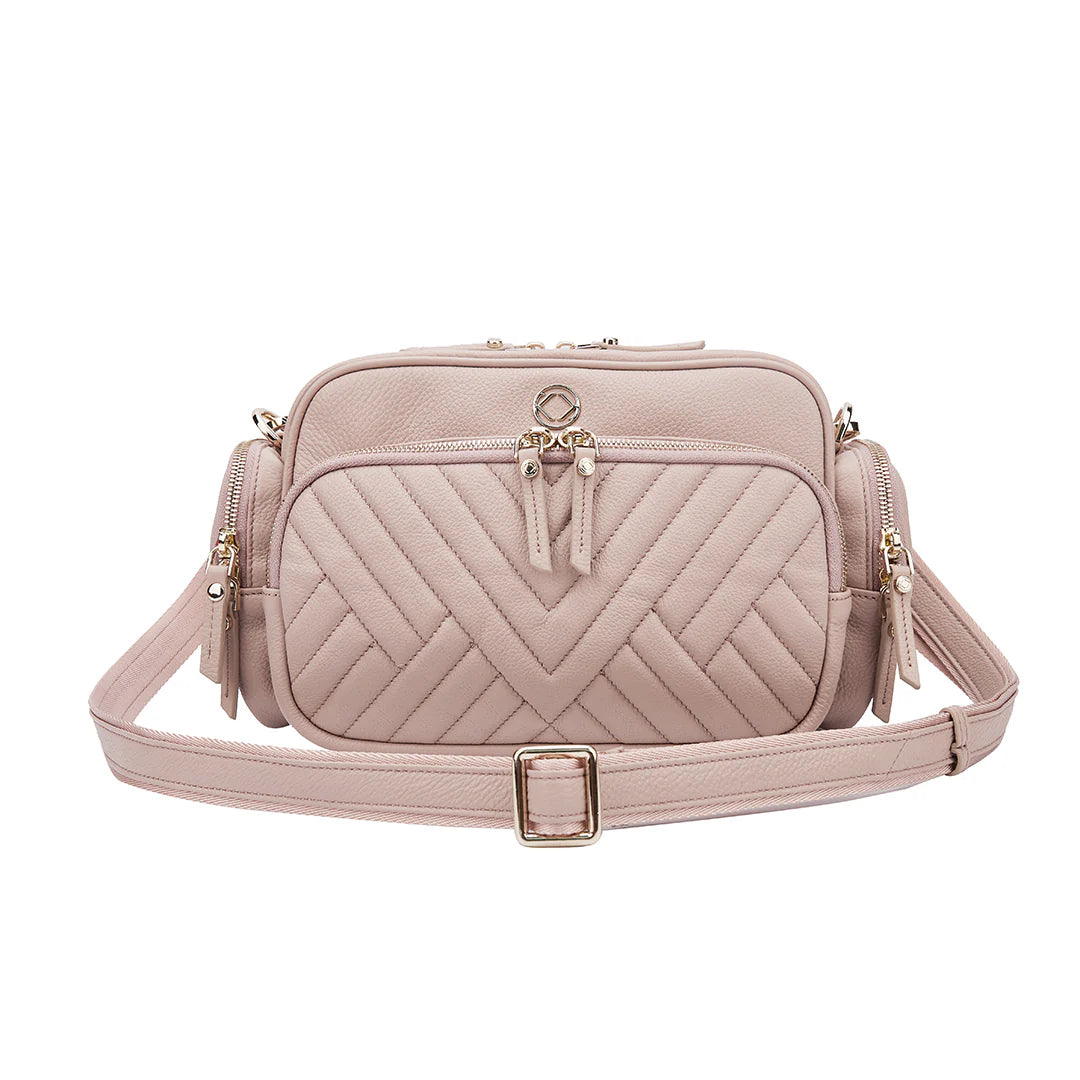 Greta Quilted Leather - Ballet Pink