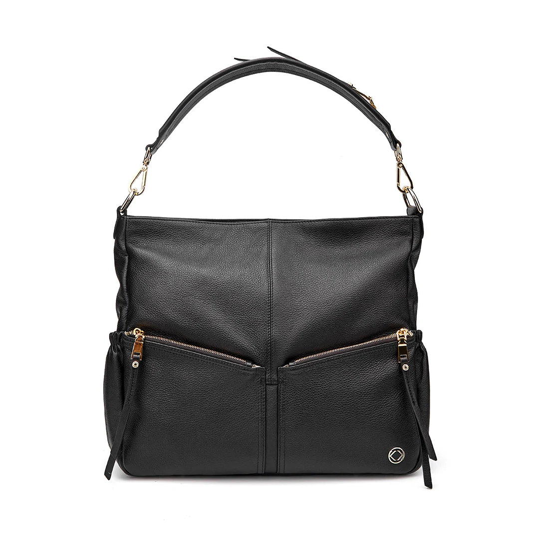 Lennox Demi Black Leather Handbag