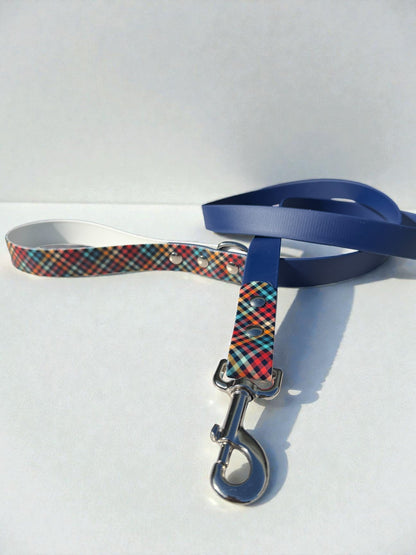 Preppy Plaid Biothane Leash