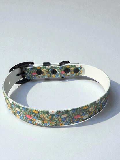 Floral Print Biothane Collar