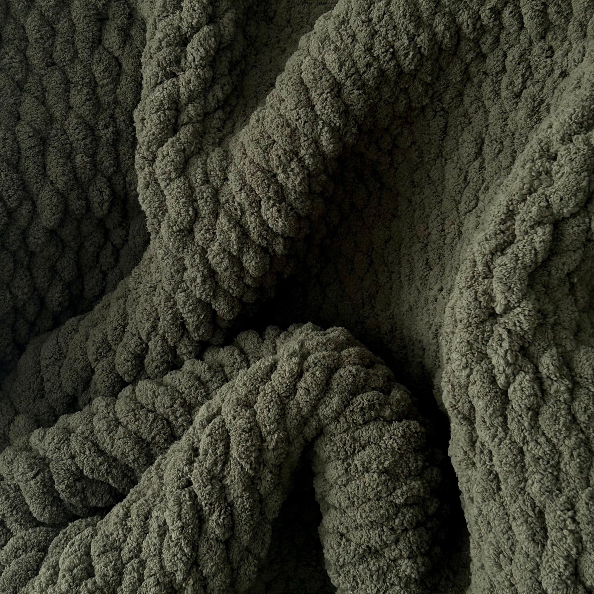 Olive Knit Blanket