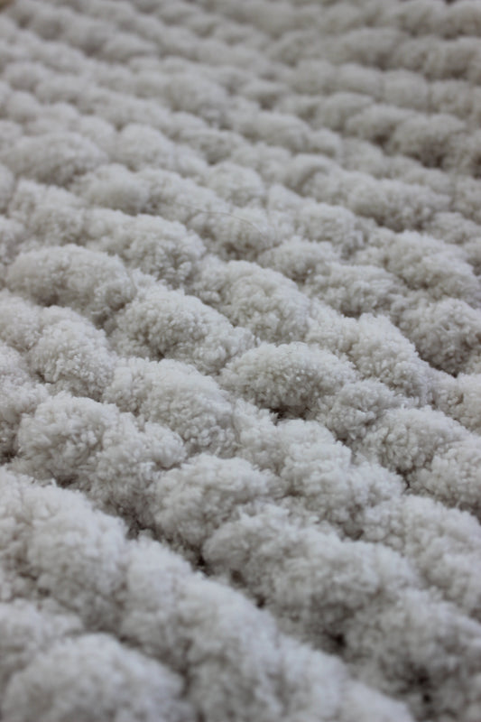 Ivory Knit Blanket