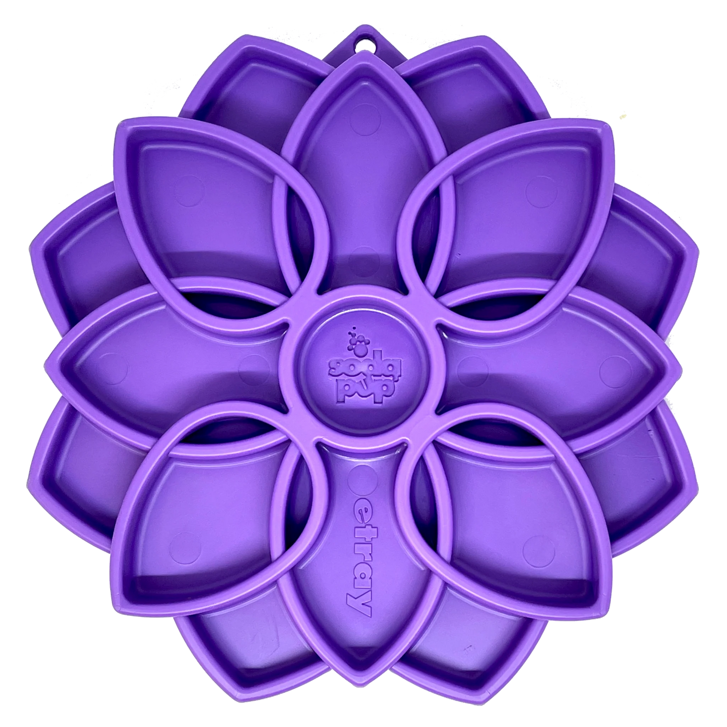 Mandala Design eTray Enrichment Shallow Slow Feeder Dog Bowl