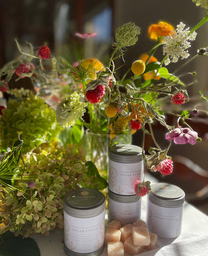 Orange-Cherry Sugar Cubes