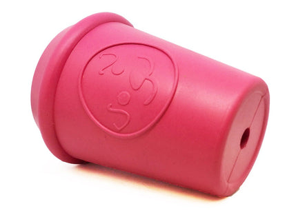Coffee Cup Durable Rubber Chew Toy and Treat Dispenser - pink