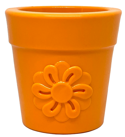 Large Flower Pot Durable PUP-X Rubber eCup Treat Dispenser & Enrichment Toy - SodaPup/True Dogs, LLC