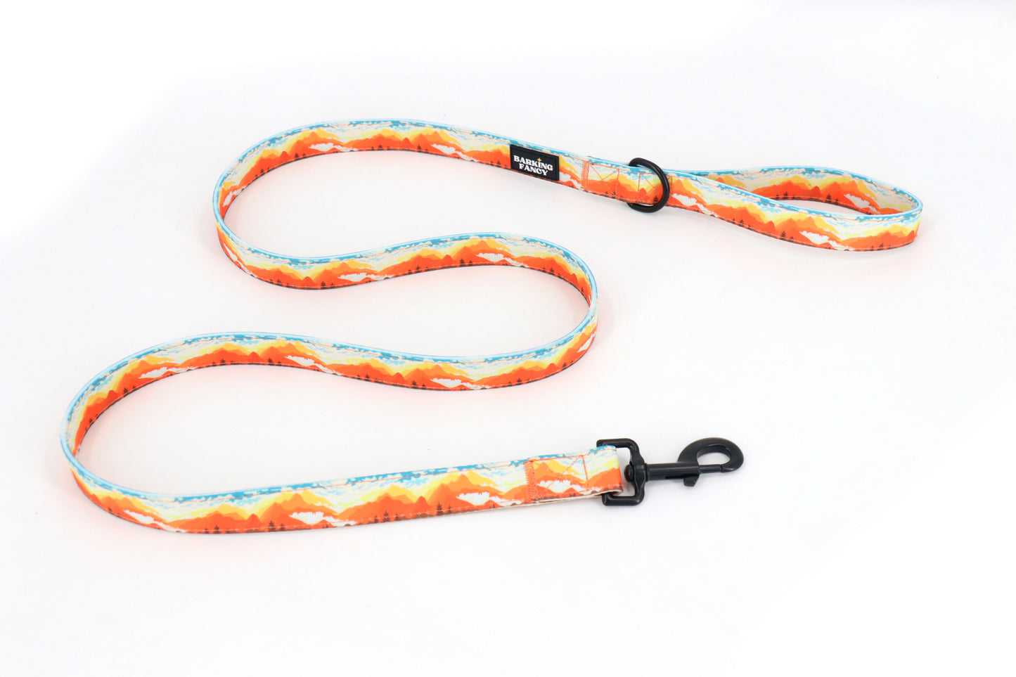Mountainscape Dog Leash - Orange