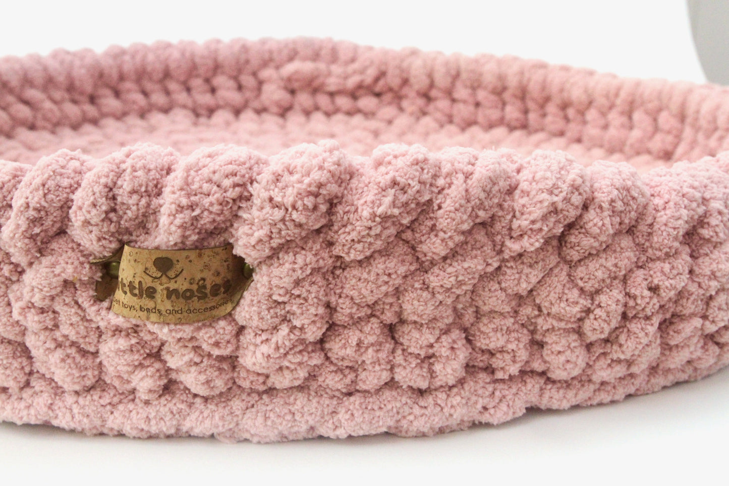 Light pink pet bed