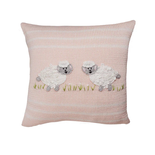 Lamb 10" Pillow, Pink