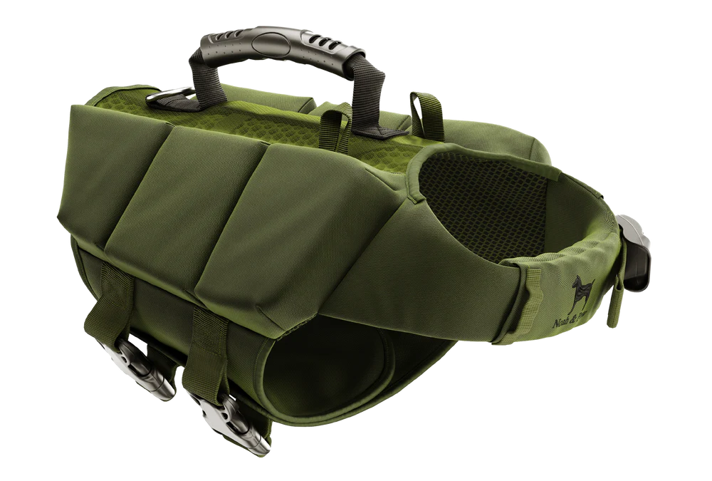 Human Standards Dog Lifejacket Design with 3x Foam Support for Max Floating