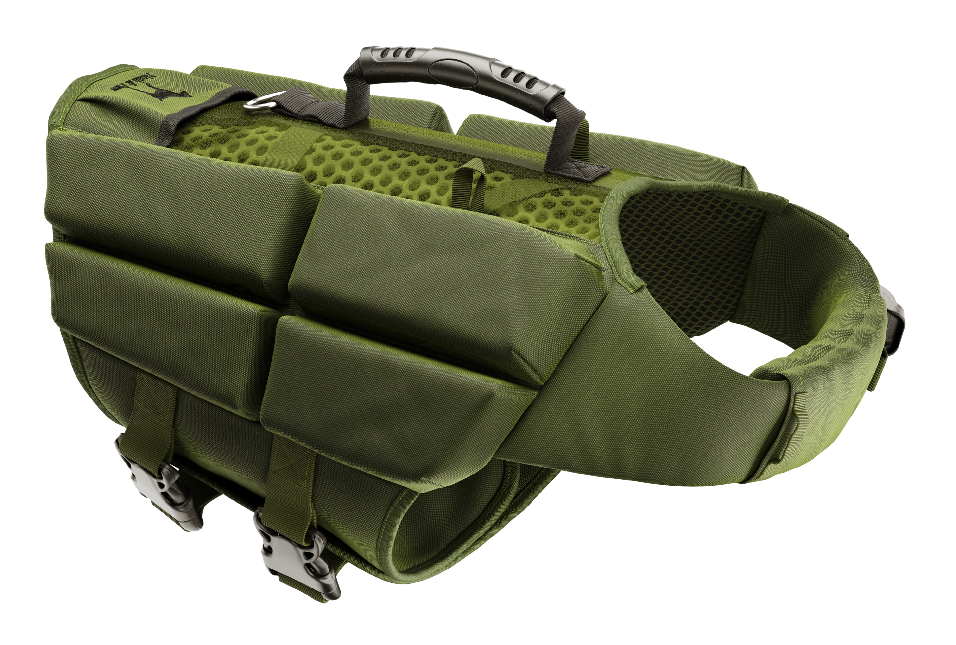 Dog Life Jacket Green x4 cubes foam L