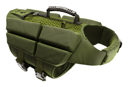 Dog Life Jacket Green x4 cubes foam L