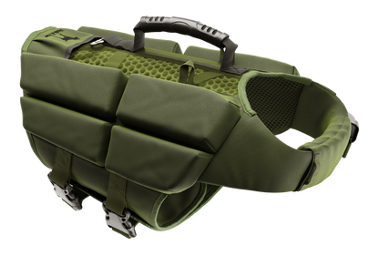 Dog Life Jacket Green x4 cubes foam M